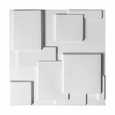 Używany, Art3d A10033 Panele ścienne 3D PVC Kwadratowy panel ścienny Biały 50x50cm, 12 sztuk na sprzedaż  PL