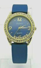 Relógio feminino STUDIO TIME cristal flutuante tom dourado pulseira de silicone marinho STD4068W comprar usado  Enviando para Brazil