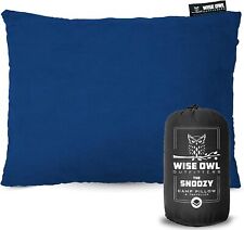 Travesseiro de espuma com memória Wise Owl Outfitters para viajar e acampar, pequeno - azul-- comprar usado  Enviando para Brazil