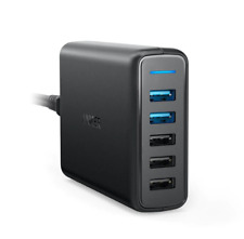 Used, ANKER 5 PORT USB CHARGER - POWER DELIVERY BLACK - A2054211 for sale  Shipping to South Africa