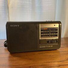 Rádio Sony ICF-36 4 bandas clima TV AM/FM preto testado funciona muito bem, usado comprar usado  Enviando para Brazil