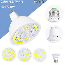 10pcs gu10 mr16 e27 lâmpadas de holofote LED 2835 smd substituir 35w lâmpadas de luz halógena comprar usado  Enviando para Brazil