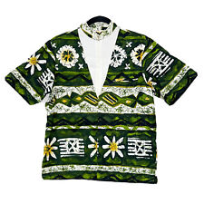 Camisa Pullover Hawaiana Vintage Años 70 Iolani Verde Blanco Para Hombre Talla S segunda mano  Embacar hacia Mexico
