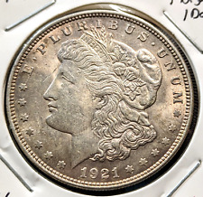1921 BU/MS/UNC Morgan Silver 1 One Dollar Philadelphia Mint US Coin *M43 segunda mano  Embacar hacia Argentina