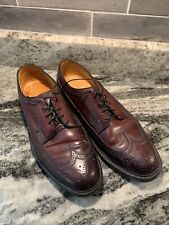 VTG Florsheim Royal Imperial 5 Nail V-Cleat Shoes 97625 Leather Wingtips 9.5 D for sale  Shipping to South Africa