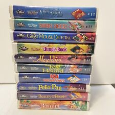 Walt Disney Classics Black Diamond VHS Tapes Movies Lot Of 10, used for sale  Shipping to Canada