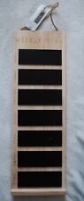 NEXT Wood & Chalkboard Weekly Wall Planner 7 Day Food Meal Menu Memo Board 60x20 for sale  Shipping to South Africa