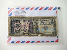 20) A. WARHOL/K. HARING: 1 Dollarnote, amtl. US-Stempel 1987 signiert, skizziert comprar usado  Enviando para Brazil