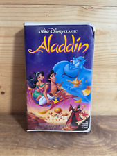 Aladdin VHS 1995 Walt Disney Diamante Negro Hogar Video Infantil Familia Película E segunda mano  Embacar hacia Argentina
