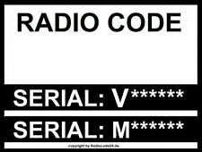 Radio code passend gebraucht kaufen  Hamburg