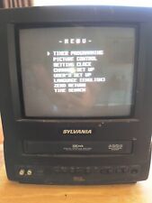 Sylvania SSC090 9" Color CRT TV-VCR Combo FM AC/DC FOR PARTS ONLY.   for sale  Shipping to South Africa