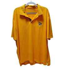 Camisa polo masculina Level Wear hóquei ouro laranja Pittsburg pinguins botão XXL , usado comprar usado  Enviando para Brazil