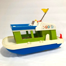 Fisher Price Little People Vintage 1972 HAPPY HOUSEBOAT Yacht Boat Ship Toy 985 for sale  Shipping to South Africa