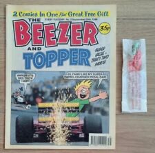BEEZER AND TOPPER COMIC #2 WITH FREE GIFT SCREAMIN DEMON 29TH SEPTEMBER 1990 segunda mano  Embacar hacia Mexico