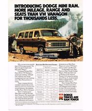 1981 Dodge Mini Ram Wagon Van Women Campers Hikers Vintage Print Ad, used for sale  Columbia