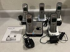 AT&T Dect 6.0 EL52500 5 teléfonos sistema de contestador telefónico inalámbrico identificador de llamadas funciona, usado segunda mano  Embacar hacia Argentina