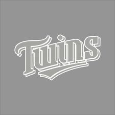 Calcomanía de vinilo de 1 color con logotipo de equipo de Minnesota Twins #10 MLB pegatina pared ventana de automóvil segunda mano  Embacar hacia Argentina