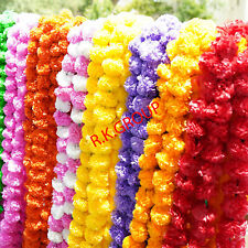 Guirlandas de flores artificiais indianas de cores sortidas decoração de casamento evento indiano comprar usado  Enviando para Brazil