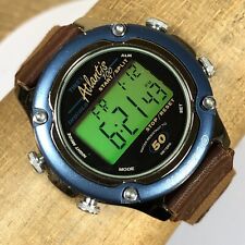 Raro Vintage Timex Atlantis 100 Relógio Digital Analógico Masculino de Quartzo Aço Inoxidável, usado comprar usado  Enviando para Brazil