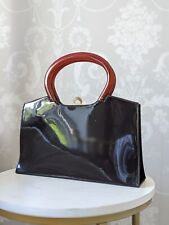 Vintage black handbag for sale  TORQUAY