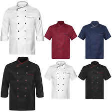 Usado, Kochjacke Unisex Damen Herren Kochkleidung Professional Chef Uniform Kurzarm comprar usado  Enviando para Brazil