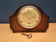 VINTAGE WOODEN BENTIMA MANTLE CLOCK WITH PERIVALE MOVEMENT - NO PENDULUM for sale  Shipping to South Africa