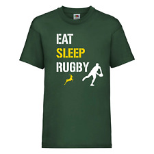 África do Sul, Camiseta Eat Sleep Rugby, África do Sul, camiseta de fã de rugby, Copa do Mundo comprar usado  Enviando para Brazil