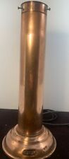 Used, 17" Tall  WWII TRENCH ART Brass Artillery Shell Lamp for sale  Shipping to South Africa
