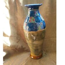 Blue vase 25cm for sale  LONDON