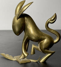 Rare Weiner Werkstatte Hagenauer Austrian Art Deco Donkey Brass Paperweight MCM for sale  Shipping to South Africa