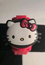 Reloj Sanrio Hello Kitty con correa de silicona rosa redonda 37 mm esfera digital segunda mano  Embacar hacia Argentina