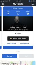 Tickets koy amway for sale  Tampa