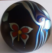 VTG Steven Correia Art Glass Paperweight Artist Signed 1981 Butterfly, used for sale  Shipping to South Africa