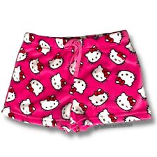 Ropa de dormir Sanrio Hello Kitty rosa PJ pantalones cortos de lana con bolsillos talla mediana nuevos sin etiquetas segunda mano  Embacar hacia Argentina