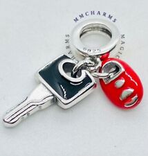 Silver S925 - Red CAR KEY - NEW DRIVER - DRIVING TEST European Charm & Pouch, used for sale  CROYDON