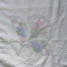 Hand embroidered white for sale  HARROW