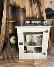 Usado, Mueble de baño boticario medicina cocina rústico primitivo puerta colgante de vidrio segunda mano  Embacar hacia Argentina
