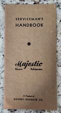 Antigo Manual do Homem de Serviço - Geladeira Elétrica Majestic dos anos 1930 comprar usado  Enviando para Brazil