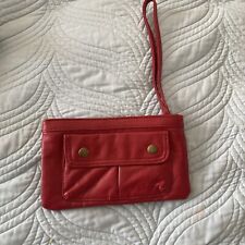 Red leather purse for sale  BROMSGROVE