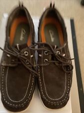 Used, Clarks Unstructured Annapolis 26134670 Men’s Dark Brown Suede 10.5 Shoes for sale  Shipping to South Africa