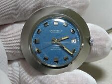 Usado, (como está) Antigo Relógio Automático Masculino Caravelle Mostrador Azul Aço Inoxidável Caixa UFO comprar usado  Enviando para Brazil