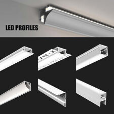 Perfis de LED 1M canal de alumínio com difusor para luz de tira de LED formato V/U, usado comprar usado  Enviando para Brazil