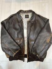 Avirex leather jacket d'occasion  Expédié en Belgium