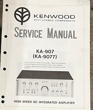 Amplificador manual de servicio Kenwood KA-907 KA-9100 *Original segunda mano  Embacar hacia Argentina
