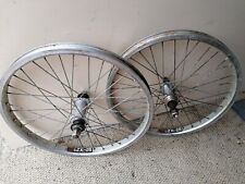 Sun Rims ZX 25 20" Silver Bmx Bike Wheels Front Rear Old Mid School Redline 14mm, used for sale  Shipping to South Africa