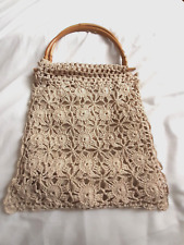 Macrame bag wooden for sale  CRAWLEY