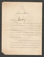Carta original de Juan Domingo Perón firmada 1952 segunda mano  Argentina 