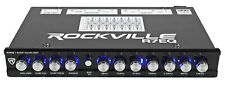 Ecualizador de audio para automóvil Rockville R7EQ 1/2 Din 7 bandas ecualizador con salida frontal, trasera + sub, usado segunda mano  Embacar hacia Mexico