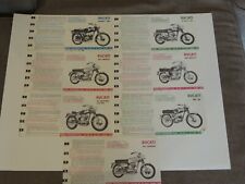Ducati Monza, Motocross, Cadet, Sebring, Monza Jr., Mach 1, 50SL Info Sheets for sale  Canada