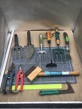 'E' Job Lot Gardening Tools, Secateurs, Trowel, Fork, Weed Lifter, Weeding Brush for sale  Shipping to South Africa